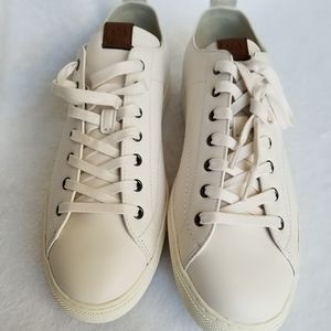 Men's Coach White Leather Sneakers Court